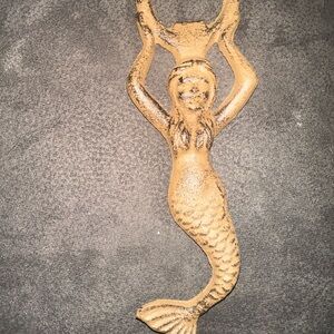 Cast Iron Mermaid Bottle Opener – Rustic Coastal Décor